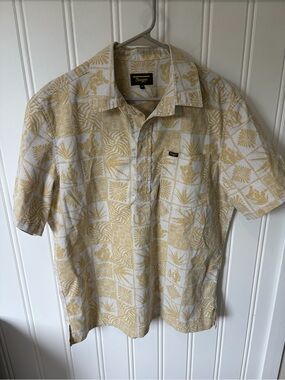Seager Co. "Schooner" 3/4 Button-Up Shirt - Desert Gold (Men's Size M)